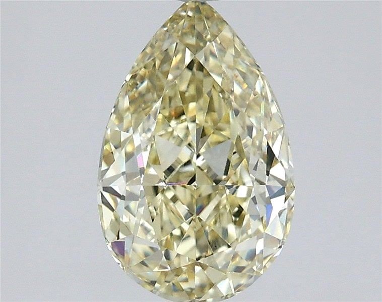 Loose Diamond - PEAR 1.58ct Fancy Yellow VS1: Loose Diamond - PEAR 1.58ct Fancy Yellow VS1 Source: This is a real non-mined Diamond that has been grown in a lab Shape: PEAR Carats: 1.58 Color: Fancy Yellow Certification: IGI Video: