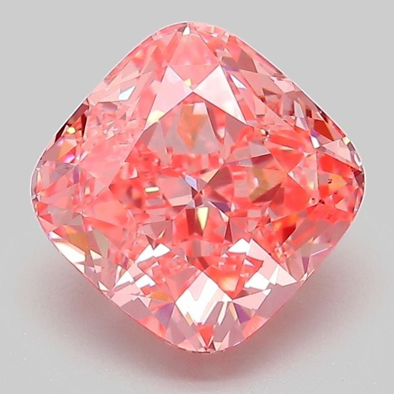 Loose Diamond - CUSHION MODIFIED 3.02ct Fancy Vivid Pink VS1: Loose Diamond - CUSHION MODIFIED 3.02ct Fancy Vivid Pink VS1 Source: This is a real non-mined Diamond that has been grown in a lab Shape: CUSHION MODIFIED Carats: 3.02 Color: Fancy Vivid Pink Certific