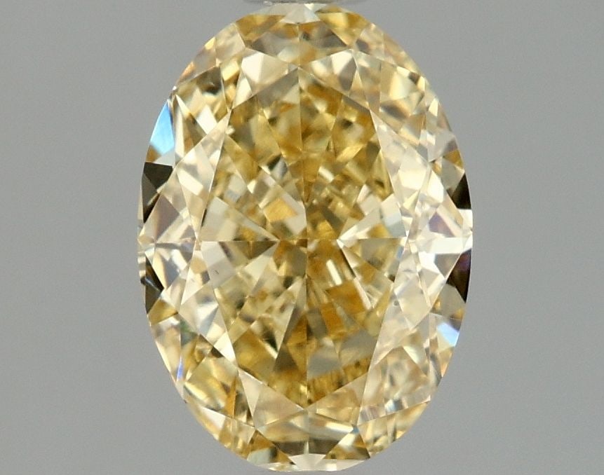 Loose Diamond - OVAL 1.54ct Fancy Intense Yellow VS1: Loose Diamond - OVAL 1.54ct Fancy Intense Yellow VS1 Source: This is a real non-mined Diamond that has been grown in a lab Shape: OVAL Carats: 1.54 Color: Fancy Intense Yellow Certification: IGI Video