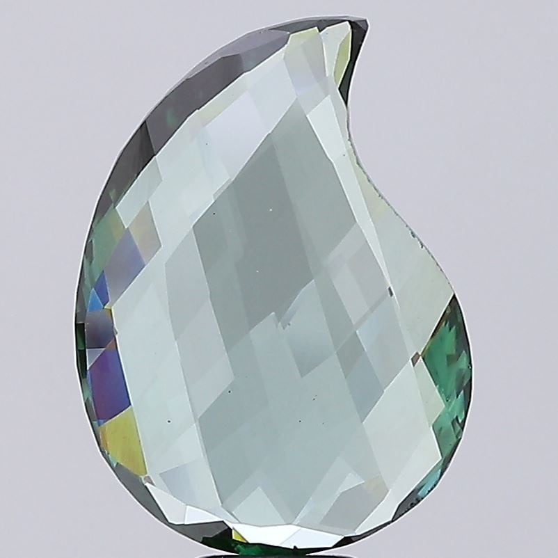 Loose Diamond - OTHER 6.71ct Fancy Vivid Green VS2: Loose Diamond - OTHER 6.71ct Fancy Vivid Green VS2 Source: This is a real non-mined Diamond that has been grown in a lab Shape: OTHER Carats: 6.71 Color: Fancy Vivid Green Certification: IGI Video: