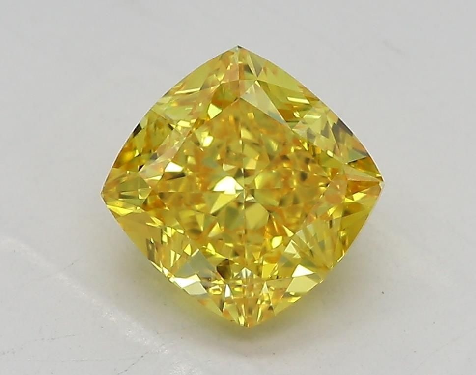 Loose Diamond - CUSHION MODIFIED 1.52ct Fancy Vivid Yellow VVS2 (1 of 1)