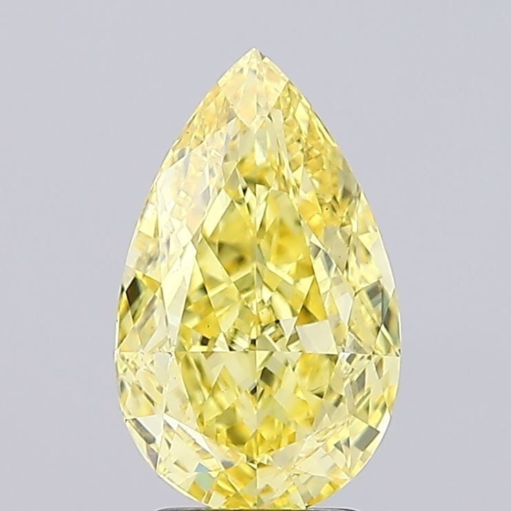 Loose Diamond - PEAR 2.99ct Fancy Vivid Yellow VS1: Loose Diamond - PEAR 2.99ct Fancy Vivid Yellow VS1 Source: This is a real non-mined Diamond that has been grown in a lab Shape: PEAR Carats: 2.99 Color: Fancy Vivid Yellow Certification: IGI Video: