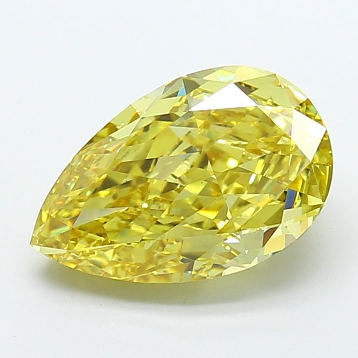 Loose Diamond - PEAR 5.16ct Fancy Intense Yellow VS1: Loose Diamond - PEAR 5.16ct Fancy Intense Yellow VS1 Source: This is a real non-mined Diamond that has been grown in a lab Shape: PEAR Carats: 5.16 Color: Fancy Intense Yellow Certification: IGI Video