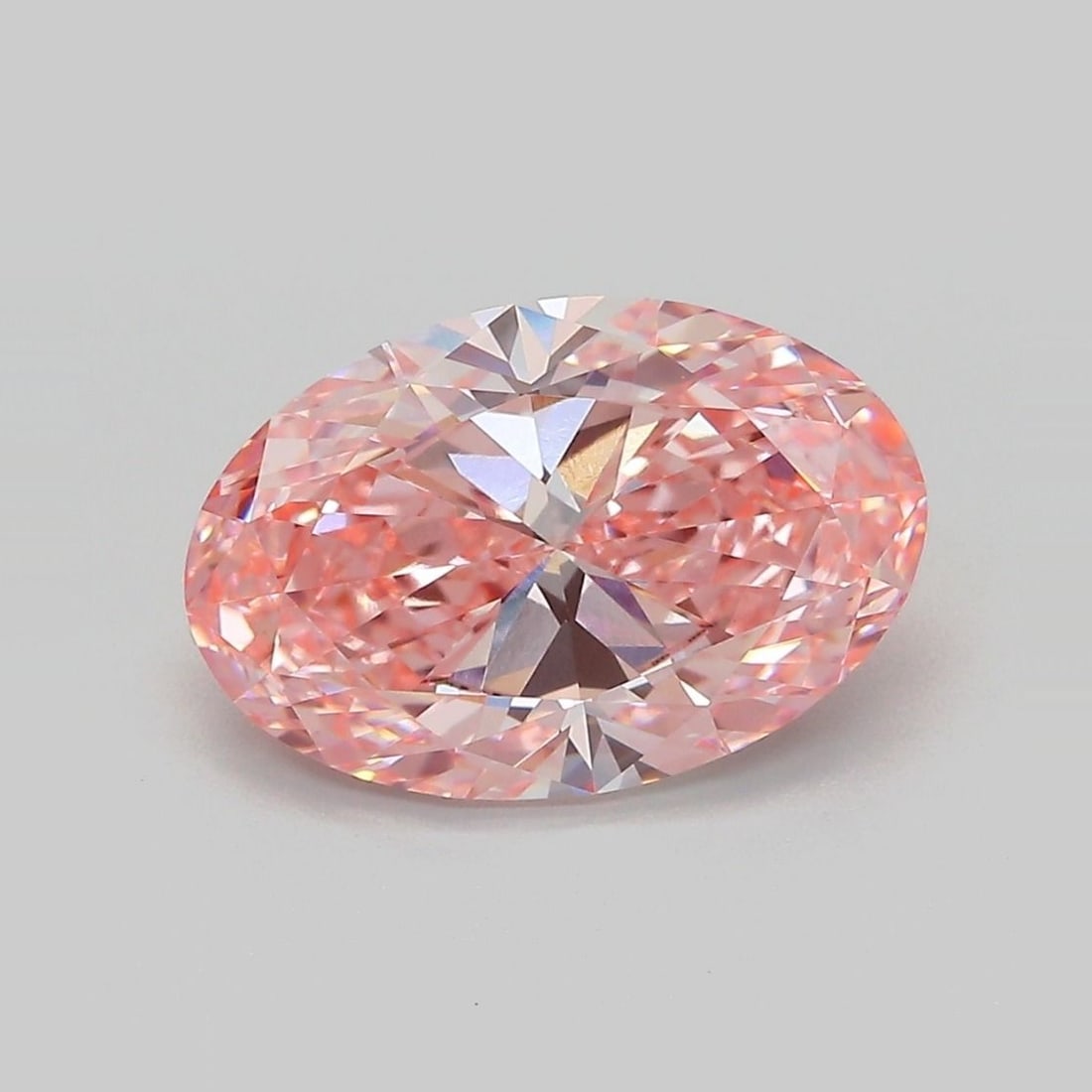 Loose Diamond - OVAL 3.51ct Fancy Vivid Pink VVS2: Loose Diamond - OVAL 3.51ct Fancy Vivid Pink VVS2 Source: This is a real non-mined Diamond that has been grown in a lab Shape: OVAL Carats: 3.51 Color: Fancy Vivid Pink Certification: IGI Video: