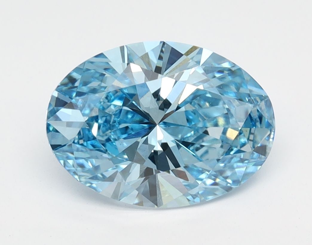 Loose Diamond - OVAL 1.62ct Fancy Vivid Blue VS1: Loose Diamond - OVAL 1.62ct Fancy Vivid Blue VS1 Source: This is a real non-mined Diamond that has been grown in a lab Shape: OVAL Carats: 1.62 Color: Fancy Vivid Blue Certification: IGI Video: Video