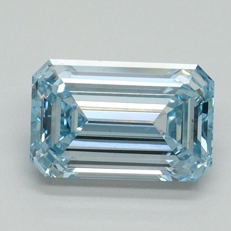 Loose Diamond - EMERALD 1.54ct Fancy Intense Blue VS2: Loose Diamond - EMERALD 1.54ct Fancy Intense Blue VS2 Source: This is a real non-mined Diamond that has been grown in a lab Shape: EMERALD Carats: 1.54 Color: Fancy Intense Blue Certification: IGI Vid