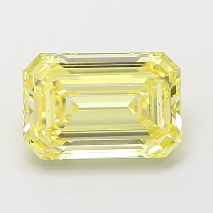 Loose Diamond - EMERALD 2.01ct Fancy Intense Yellow VS1: Loose Diamond - EMERALD 2.01ct Fancy Intense Yellow VS1 Source: This is a real non-mined Diamond that has been grown in a lab Shape: EMERALD Carats: 2.01 Color: Fancy Intense Yellow Certification: IGI