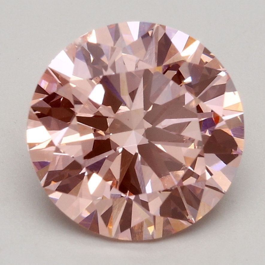 Loose Diamond - ROUND 2.54ct Fancy Intense Pink VS2: Loose Diamond - ROUND 2.54ct Fancy Intense Pink VS2 Source: This is a real non-mined Diamond that has been grown in a lab Shape: ROUND Carats: 2.54 Color: Fancy Intense Pink Certification: IGI Video: