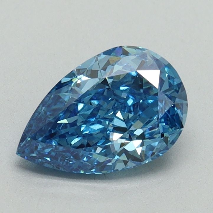Loose Diamond - PEAR 0.96ct Fancy Vivid Blue VS1: Loose Diamond - PEAR 0.96ct Fancy Vivid Blue VS1 Source: This is a real non-mined Diamond that has been grown in a lab Shape: PEAR Carats: 0.96 Color: Fancy Vivid Blue Certification: IGI Video: