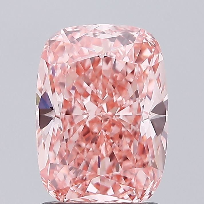Loose Diamond - CUSHION MODIFIED 2.07ct Fancy Vivid Pink VS1: Loose Diamond - CUSHION MODIFIED 2.07ct Fancy Vivid Pink VS1 Source: This is a real non-mined Diamond that has been grown in a lab Shape: CUSHION MODIFIED Carats: 2.07 Color: Fancy Vivid Pink Certific