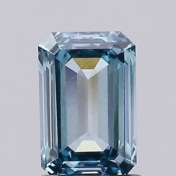 Loose Diamond - EMERALD 1.01ct Fancy Vivid Blue VS1: Loose Diamond - EMERALD 1.01ct Fancy Vivid Blue VS1 Source: This is a real non-mined Diamond that has been grown in a lab Shape: EMERALD Carats: 1.01 Color: Fancy Vivid Blue Certification: IGI Video: