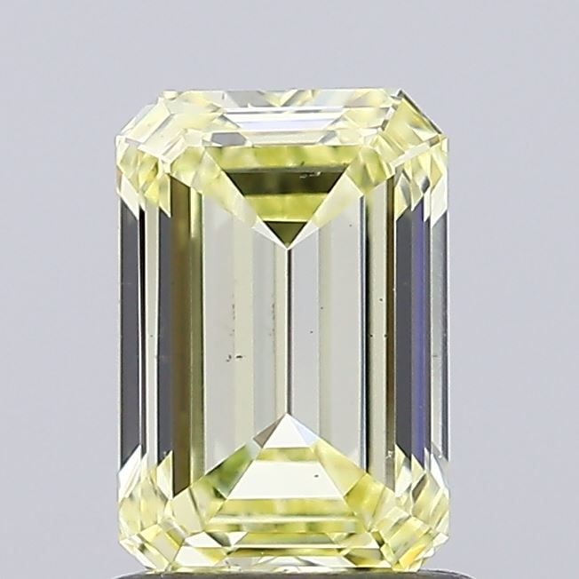 Loose Diamond - EMERALD 1.07ct Fancy Light Yellow VS1: Loose Diamond - EMERALD 1.07ct Fancy Light Yellow VS1 Source: This is a real non-mined Diamond that has been grown in a lab Shape: EMERALD Carats: 1.07 Color: Fancy Light Yellow Certification: IGI Vid