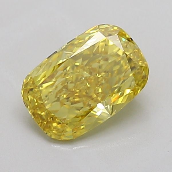 Loose Diamond - CUSHION BRILLIANT 1.66ct Fancy Vivid Yellow VS1: Loose Diamond - CUSHION BRILLIANT 1.66ct Fancy Vivid Yellow VS1 Source: This is a real non-mined Diamond that has been grown in a lab Shape: CUSHION BRILLIANT Carats: 1.66 Color: Fancy Vivid Yellow Ce