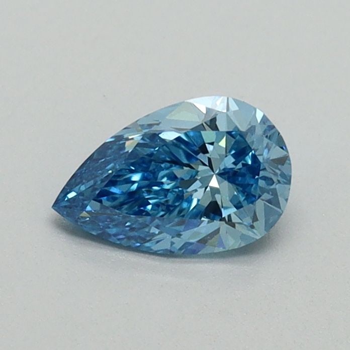 Loose Diamond - PEAR 0.45ct Fancy Blue VS1: Loose Diamond - PEAR 0.45ct Fancy Blue VS1 Source: This is a real non-mined Diamond that has been grown in a lab Shape: PEAR Carats: 0.45 Color: Fancy Blue Certification: NONE Video: