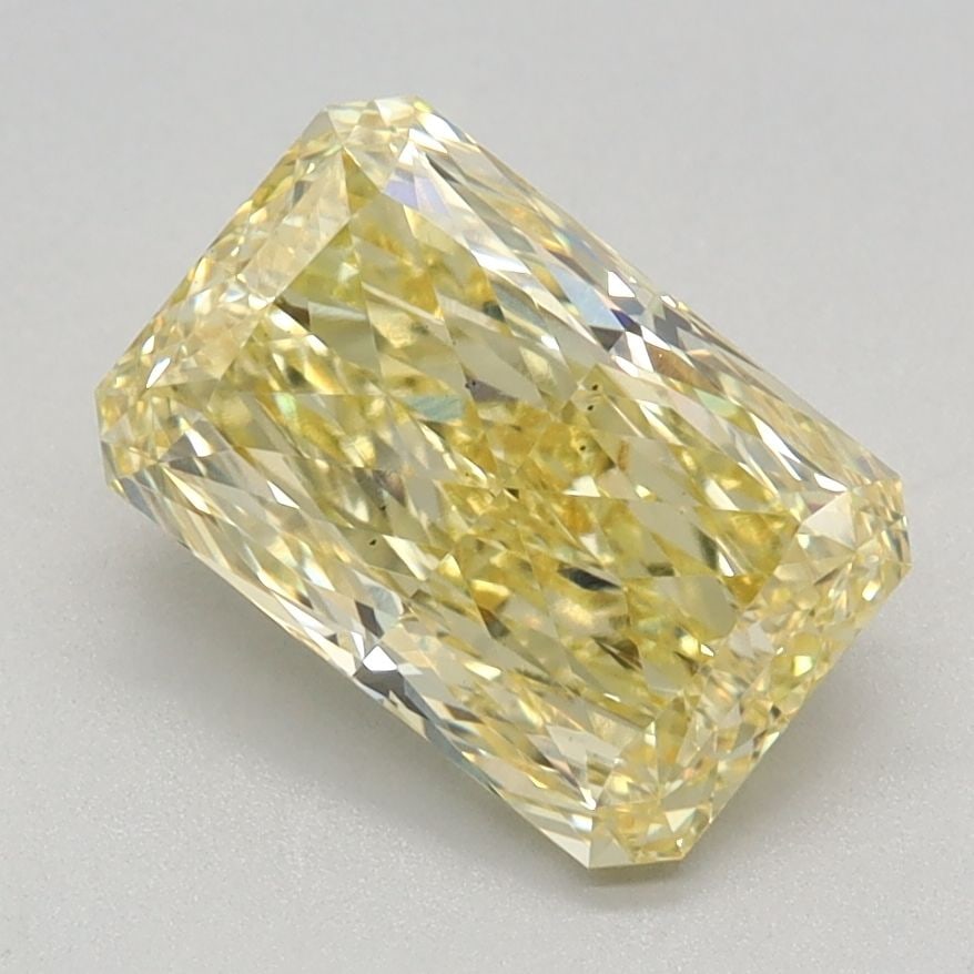 Loose Diamond - RADIANT 1.74ct Fancy Intense Yellow VS2: Loose Diamond - RADIANT 1.74ct Fancy Intense Yellow VS2 Source: This is a real non-mined Diamond that has been grown in a lab Shape: RADIANT Carats: 1.74 Color: Fancy Intense Yellow Certification: IGI