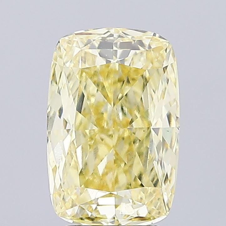 Loose Diamond - CUSHION MODIFIED 4.05ct Fancy Yellow VS1: Loose Diamond - CUSHION MODIFIED 4.05ct Fancy Yellow VS1 Source: This is a real non-mined Diamond that has been grown in a lab Shape: CUSHION MODIFIED Carats: 4.05 Color: Fancy Yellow Certification: I