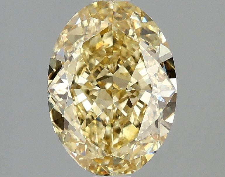 Loose Diamond - OVAL 2.01ct Fancy Intense Yellow VS1: Loose Diamond - OVAL 2.01ct Fancy Intense Yellow VS1 Source: This is a real non-mined Diamond that has been grown in a lab Shape: OVAL Carats: 2.01 Color: Fancy Intense Yellow Certification: IGI Video
