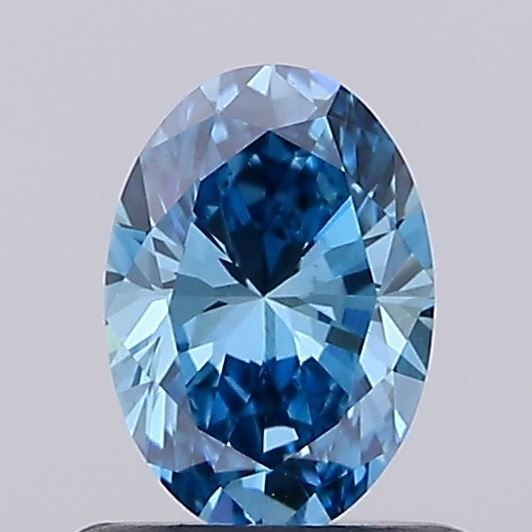 Loose Diamond - OVAL 0.58ct Fancy Vivid Blue VS1: Loose Diamond - OVAL 0.58ct Fancy Vivid Blue VS1 Source: This is a real non-mined Diamond that has been grown in a lab Shape: OVAL Carats: 0.58 Color: Fancy Vivid Blue Certification: IGI Video: