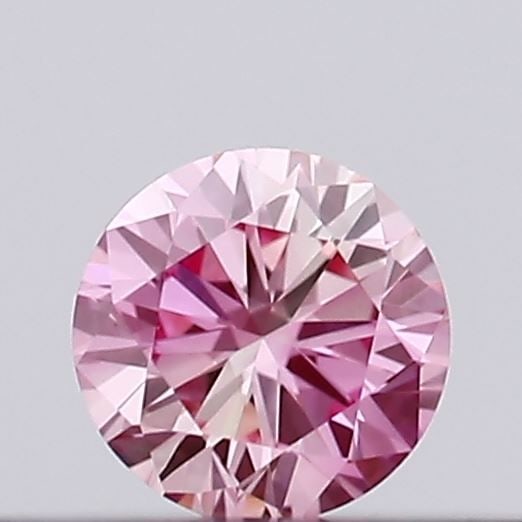 Loose Diamond - ROUND 0.1ct Fancy Intense Pink VVS2 (1 of 1)