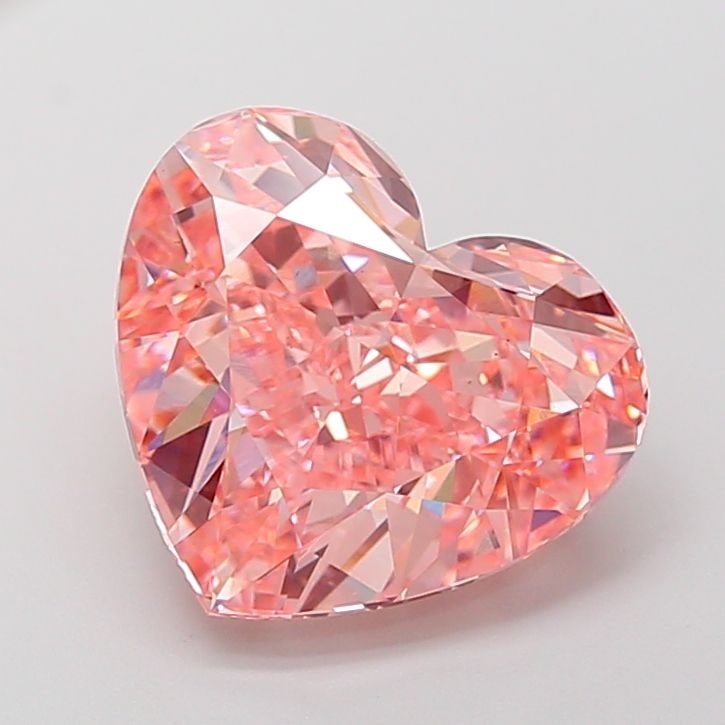 Loose Diamond - HEART 7.12ct Fancy Vivid Pink VS1: Loose Diamond - HEART 7.12ct Fancy Vivid Pink VS1 Source: This is a real non-mined Diamond that has been grown in a lab Shape: HEART Carats: 7.12 Color: Fancy Vivid Pink Certification: IGI Video: