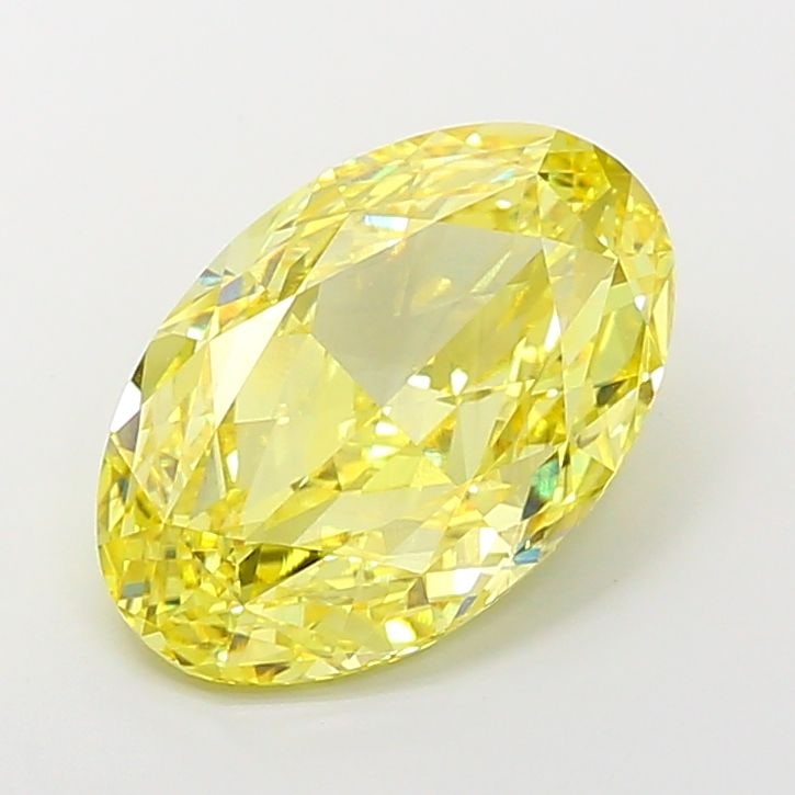 Loose Diamond - OVAL 8.01ct Fancy Vivid Yellow VS1: Loose Diamond - OVAL 8.01ct Fancy Vivid Yellow VS1 Source: This is a real non-mined Diamond that has been grown in a lab Shape: OVAL Carats: 8.01 Color: Fancy Vivid Yellow Certification: IGI Video: