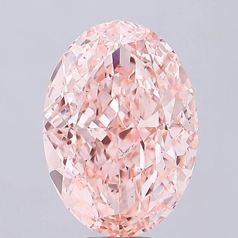 Loose Diamond - OVAL 15.02ct Fancy Vivid Pink VS2: Loose Diamond - OVAL 15.02ct Fancy Vivid Pink VS2 Source: This is a real non-mined Diamond that has been grown in a lab Shape: OVAL Carats: 15.02 Color: Fancy Vivid Pink Certification: IGI Video: