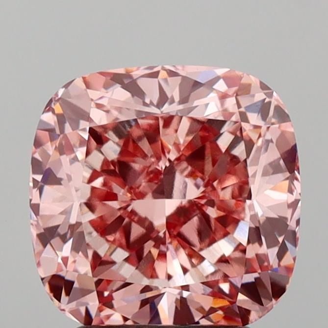 Loose Diamond - CUSHION MODIFIED 3.01ct Fancy Intense Pink VS1: Loose Diamond - CUSHION MODIFIED 3.01ct Fancy Intense Pink VS1 Source: This is a real non-mined Diamond that has been grown in a lab Shape: CUSHION MODIFIED Carats: 3.01 Color: Fancy Intense Pink Cert