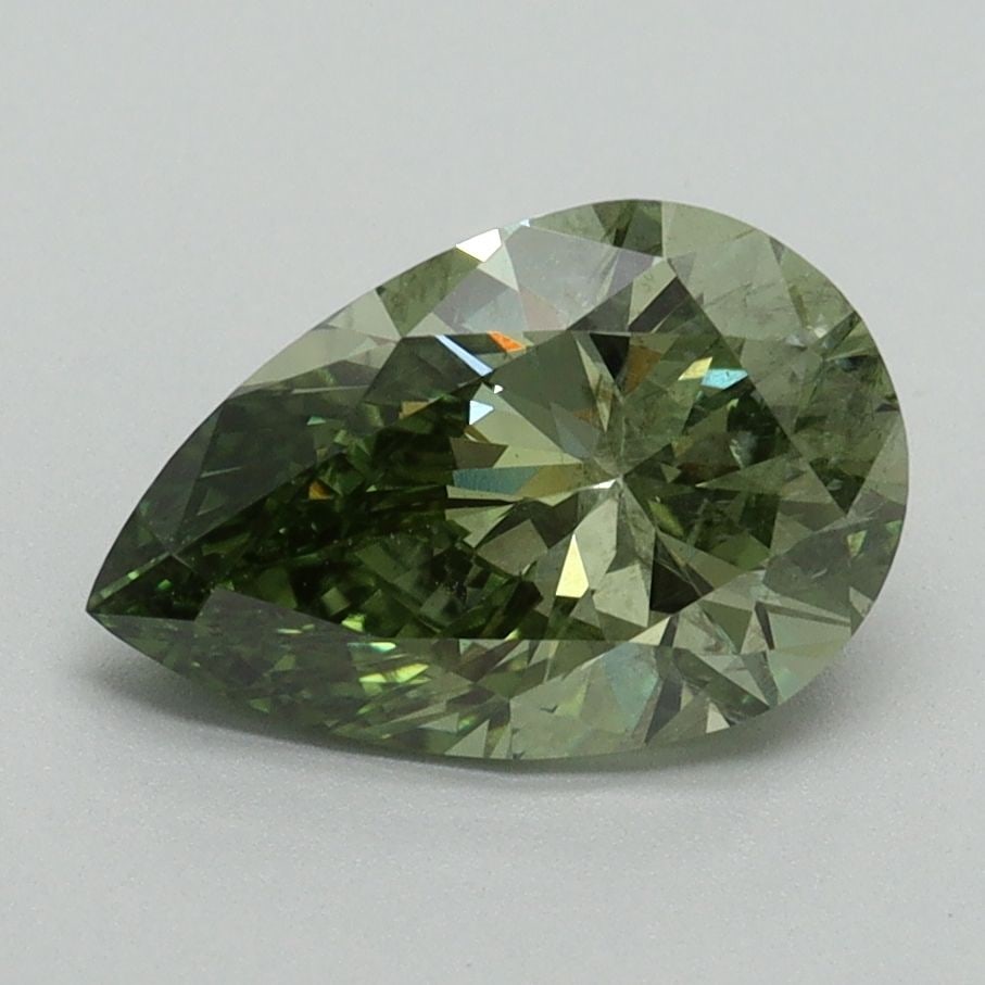 Loose Diamond - PEAR 1.8ct Fancy Vivid Green SI2: Loose Diamond - PEAR 1.8ct Fancy Vivid Green SI2 Source: This is a real non-mined Diamond that has been grown in a lab Shape: PEAR Carats: 1.8 Color: Fancy Vivid Green Certification: IGI Video: