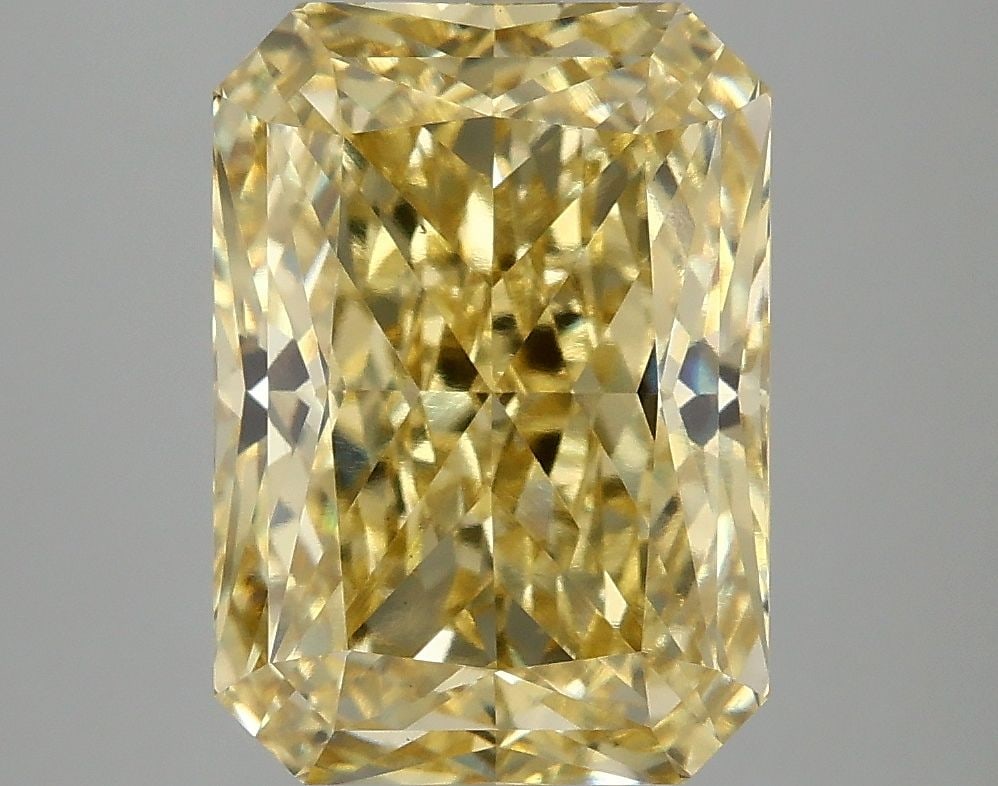 Loose Diamond - RADIANT 5.1ct Fancy Vivid Yellow VS1: Loose Diamond - RADIANT 5.1ct Fancy Vivid Yellow VS1 Source: This is a real non-mined Diamond that has been grown in a lab Shape: RADIANT Carats: 5.1 Color: Fancy Vivid Yellow Certification: IGI
