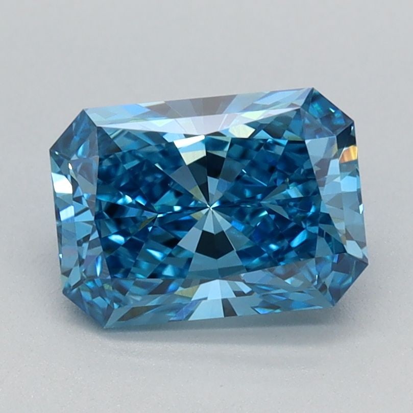 Loose Diamond - RADIANT 1.09ct Fancy Vivid Blue VS1: Loose Diamond - RADIANT 1.09ct Fancy Vivid Blue VS1 Source: This is a real non-mined Diamond that has been grown in a lab Shape: RADIANT Carats: 1.09 Color: Fancy Vivid Blue Certification: IGI Video: