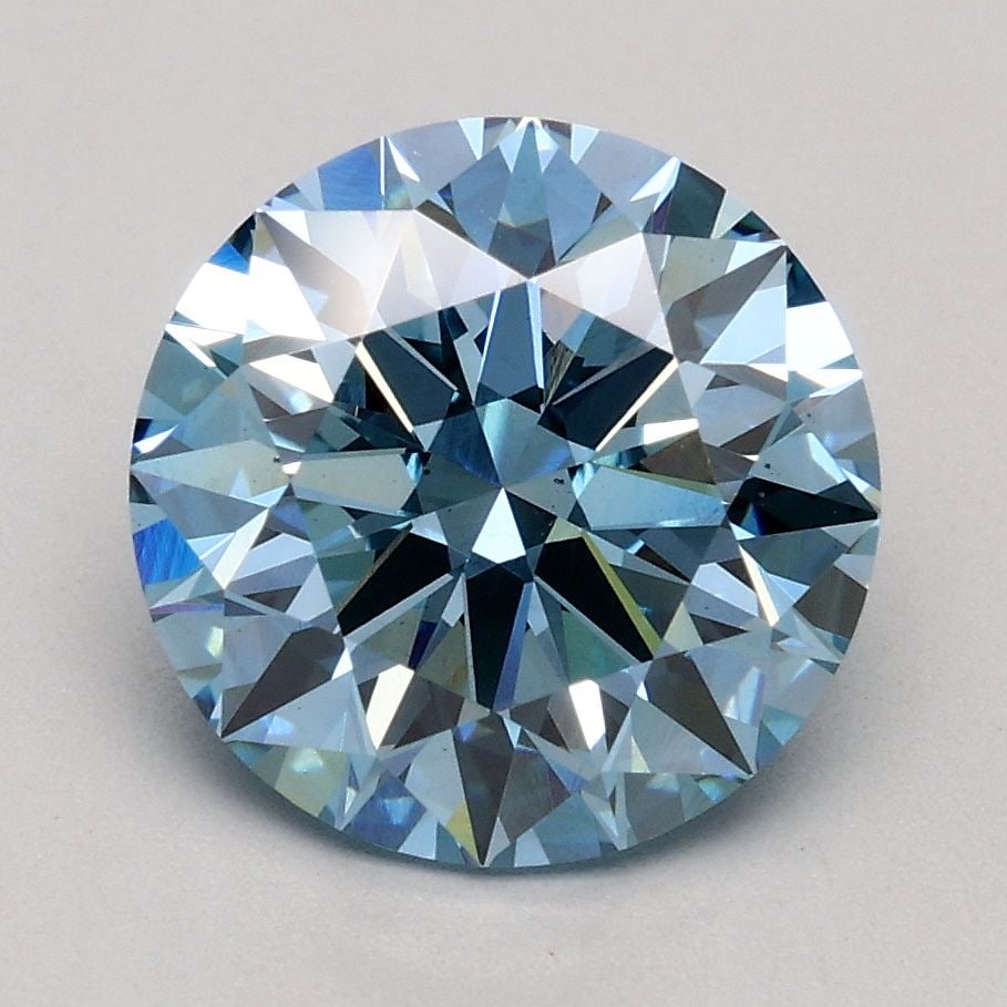 Ideal Loose Diamond - ROUND 2.05ct Fancy Intense Blue VS2 (1 of 1)