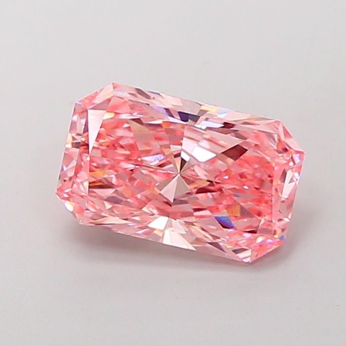 Loose Diamond - RADIANT 2.68ct Fancy Vivid Pink VS2: Loose Diamond - RADIANT 2.68ct Fancy Vivid Pink VS2 Source: This is a real non-mined Diamond that has been grown in a lab Shape: RADIANT Carats: 2.68 Color: Fancy Vivid Pink Certification: IGI Video: