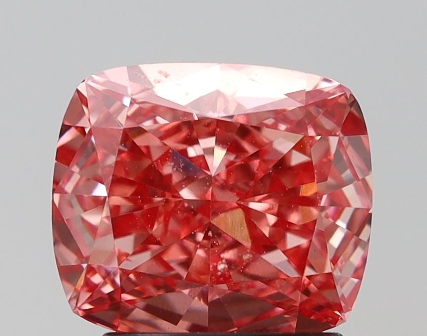 Loose Diamond - CUSHION MODIFIED 2.03ct Fancy Vivid Pink VS1: Loose Diamond - CUSHION MODIFIED 2.03ct Fancy Vivid Pink VS1 Source: This is a real non-mined Diamond that has been grown in a lab Shape: CUSHION MODIFIED Carats: 2.03 Color: Fancy Vivid Pink Certific