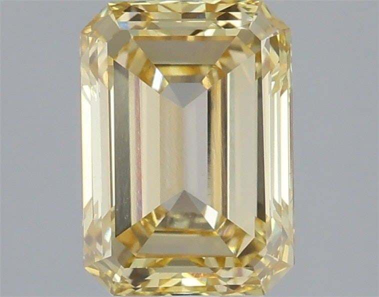 Loose Diamond - EMERALD 1.94ct Fancy Light Yellow VS1: Loose Diamond - EMERALD 1.94ct Fancy Light Yellow VS1 Source: This is a real non-mined Diamond that has been grown in a lab Shape: EMERALD Carats: 1.94 Color: Fancy Light Yellow Certification: IGI Vid