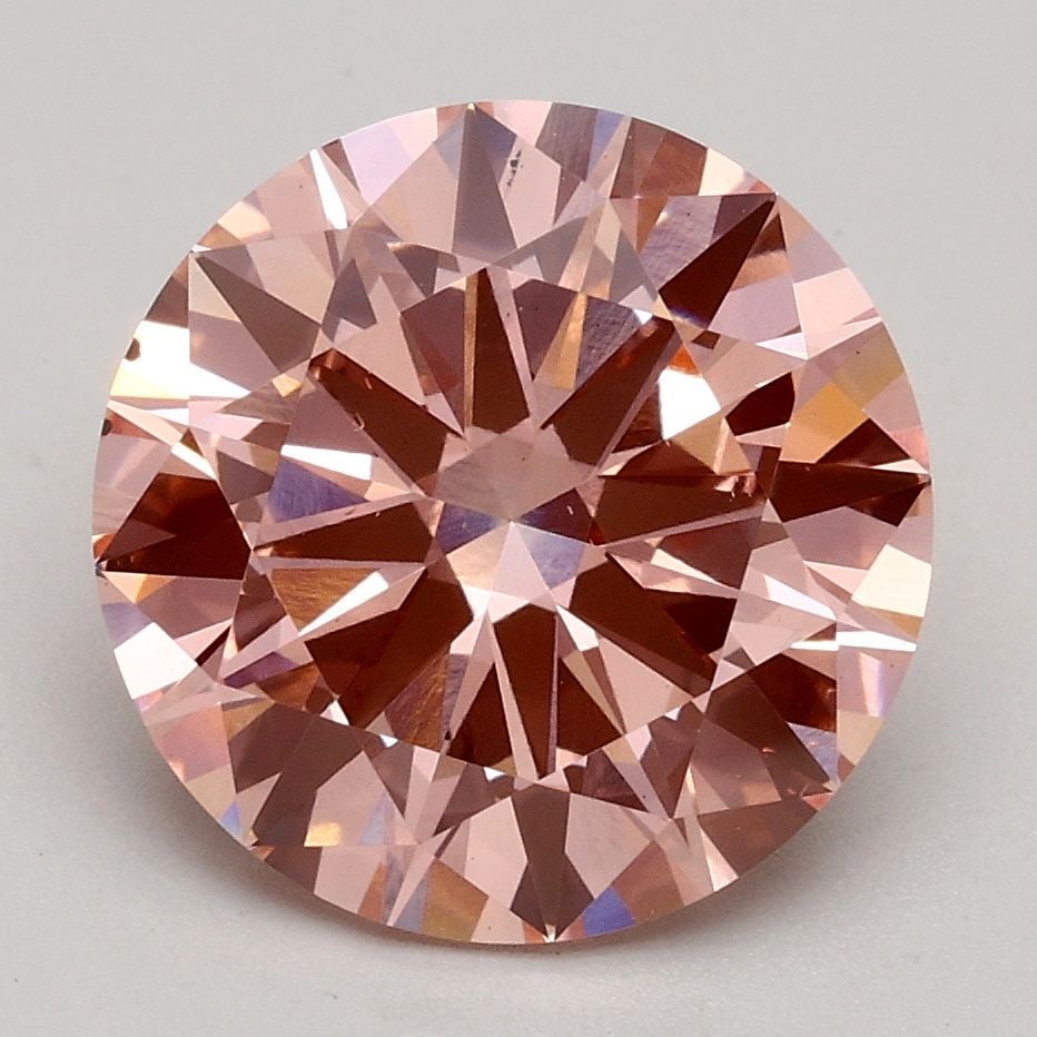 Loose Diamond - ROUND 2.7ct Fancy Intense Pink VS2: Loose Diamond - ROUND 2.7ct Fancy Intense Pink VS2 Source: This is a real non-mined Diamond that has been grown in a lab Shape: ROUND Carats: 2.7 Color: Fancy Intense Pink Certification: IGI Video:
