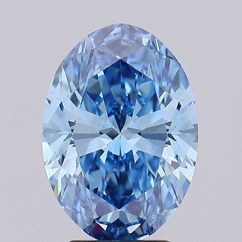 Loose Diamond - OVAL 3.51ct Fancy Vivid Blue VS2: Loose Diamond - OVAL 3.51ct Fancy Vivid Blue VS2 Source: This is a real non-mined Diamond that has been grown in a lab Shape: OVAL Carats: 3.51 Color: Fancy Vivid Blue Certification: IGI Video: