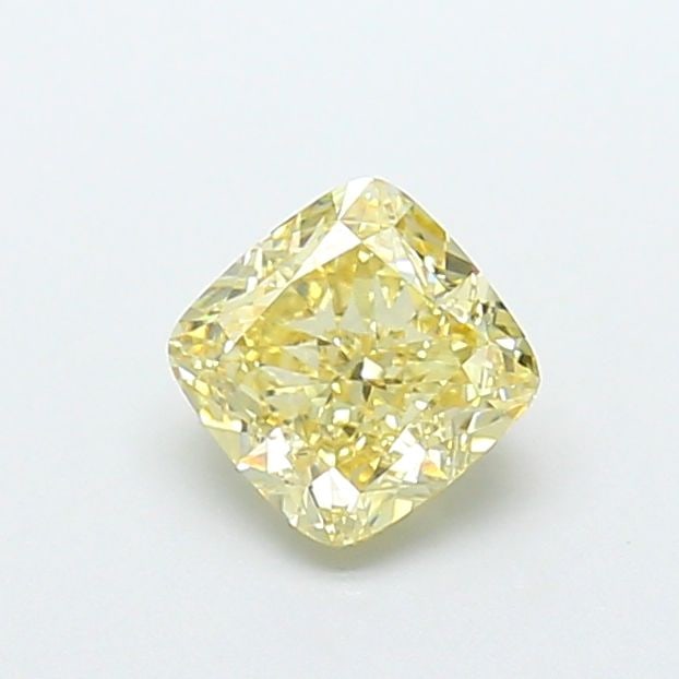 Loose Diamond - CUSHION MODIFIED 1.09ct Fancy Light Yellow VS1: Loose Diamond - CUSHION MODIFIED 1.09ct Fancy Light Yellow VS1 Source: This is a real non-mined Diamond that has been grown in a lab Shape: CUSHION MODIFIED Carats: 1.09 Color: Fancy Light Yellow Cert