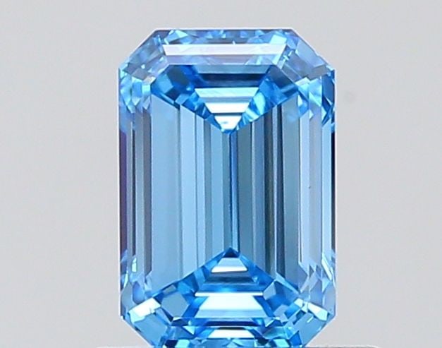 Loose Diamond - EMERALD 0.71ct Fancy Vivid Blue VVS1 (1 of 1)