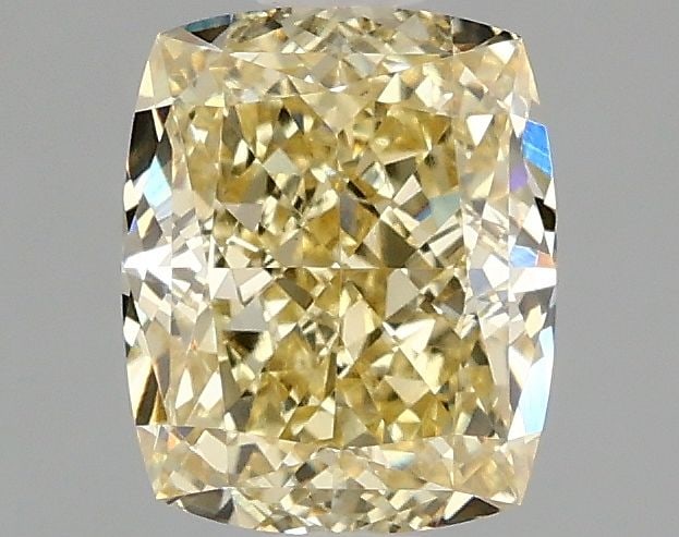 Loose Diamond - CUSHION MODIFIED 1.51ct Fancy Intense Yellow VS1: Loose Diamond - CUSHION MODIFIED 1.51ct Fancy Intense Yellow VS1 Source: This is a real non-mined Diamond that has been grown in a lab Shape: CUSHION MODIFIED Carats: 1.51 Color: Fancy Intense Yellow 