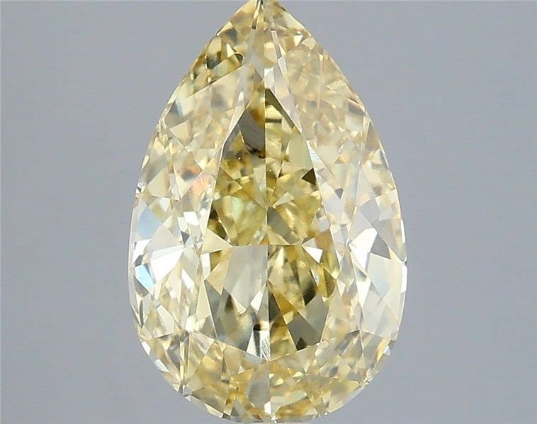 Loose Diamond - PEAR 3.07ct Fancy Intense Yellow VS2: Loose Diamond - PEAR 3.07ct Fancy Intense Yellow VS2 Source: This is a real non-mined Diamond that has been grown in a lab Shape: PEAR Carats: 3.07 Color: Fancy Intense Yellow Certification: IGI Video