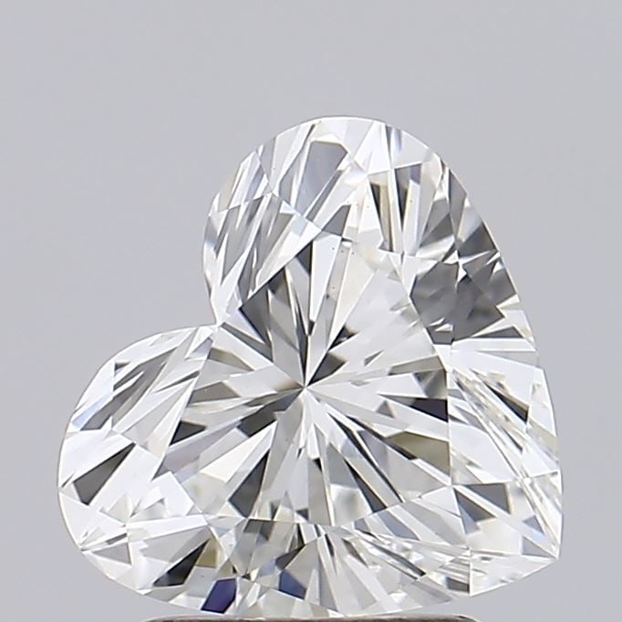 Loose Diamond - HEART 2.1ct F VS1: Loose Diamond - HEART 2.1ct F VS1 Source: This is a real non-mined Diamond that has been grown in a lab Shape: HEART Carats: 2.1 Color: F Clarity: VS1 Certification: IGI Video: