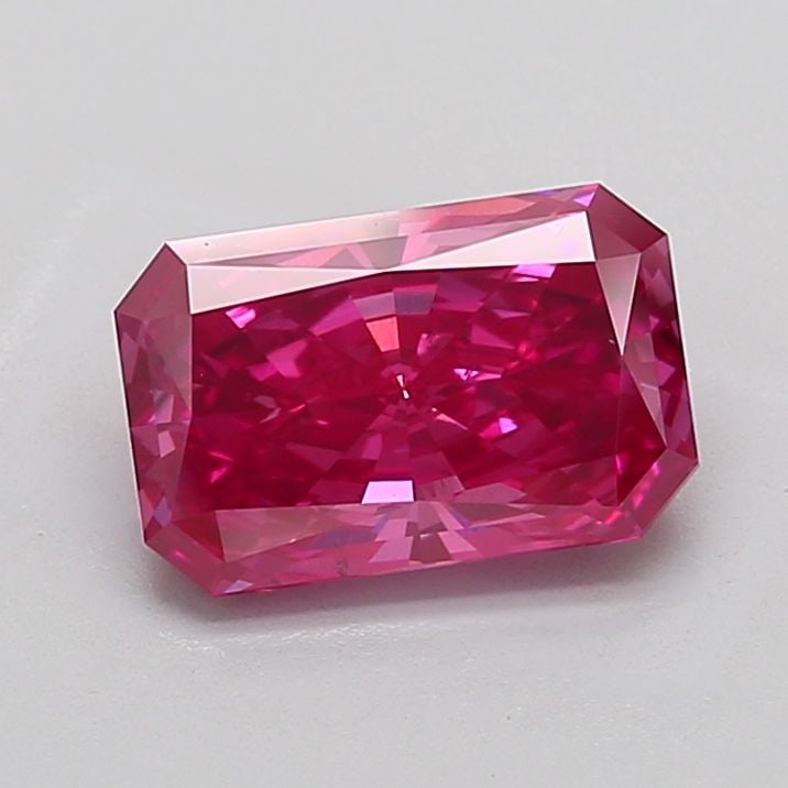 Loose Diamond - RADIANT 3.1ct Fancy Vivid Pink SI1: Loose Diamond - RADIANT 3.1ct Fancy Vivid Pink SI1 Source: This is a real non-mined Diamond that has been grown in a lab Shape: RADIANT Carats: 3.1 Color: Fancy Vivid Pink Certification: IGI Video:
