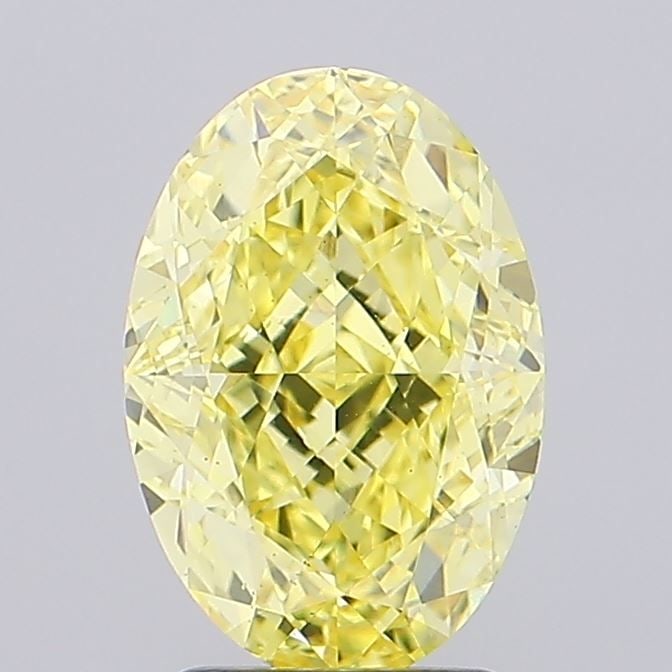 Loose Diamond - OVAL 3.18ct Fancy Intense Yellow VS1: Loose Diamond - OVAL 3.18ct Fancy Intense Yellow VS1 Source: This is a real non-mined Diamond that has been grown in a lab Shape: OVAL Carats: 3.18 Color: Fancy Intense Yellow Certification: IGI Video