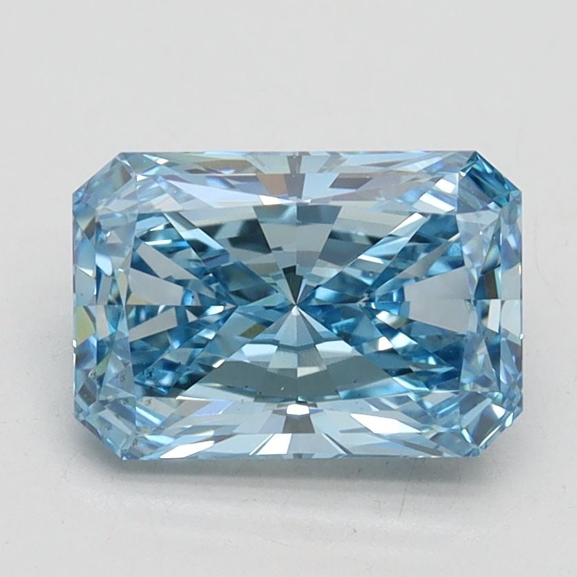 Loose Diamond - RADIANT 2.0ct Fancy Vivid Blue VS2: Loose Diamond - RADIANT 2.0ct Fancy Vivid Blue VS2 Source: This is a real non-mined Diamond that has been grown in a lab Shape: RADIANT Carats: 2.0 Color: Fancy Vivid Blue Certification: IGI Video: