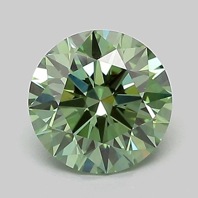 Ideal Loose Diamond - ROUND 1.09ct Fancy Vivid Green VS1: Ideal Loose Diamond - ROUND 1.09ct Fancy Vivid Green VS1 Source: This is a real non-mined Diamond that has been grown in a lab Shape: ROUND Carats: 1.09 Color: Fancy Vivid Green Certification: IGI Vid