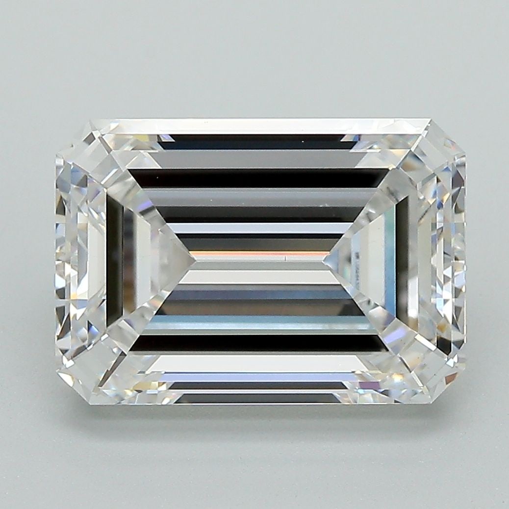 Loose Diamond - EMERALD 5.08ct E VS1: Loose Diamond - EMERALD 5.08ct E VS1 Source: This is a real non-mined Diamond that has been grown in a lab Shape: EMERALD Carats: 5.08 Color: E Clarity: VS1 Certification: IGI Video: