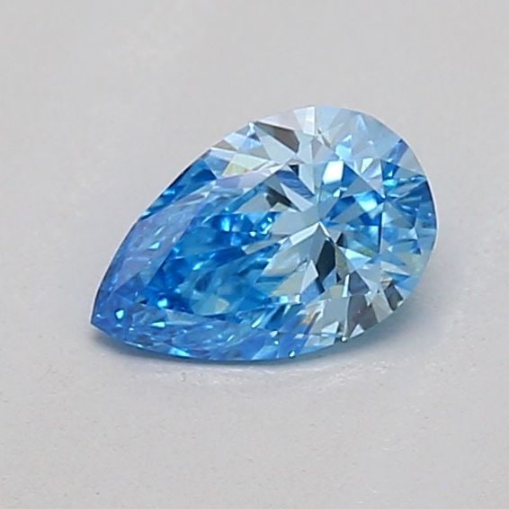Loose Diamond - PEAR 0.23ct Fancy Vivid Blue VS1: Loose Diamond - PEAR 0.23ct Fancy Vivid Blue VS1 Source: This is a real non-mined Diamond that has been grown in a lab Shape: PEAR Carats: 0.23 Color: Fancy Vivid Blue Certification: IGI The Diamond D