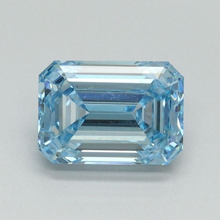 Loose Diamond - EMERALD 1.04ct Fancy Vivid Blue VS1: Loose Diamond - EMERALD 1.04ct Fancy Vivid Blue VS1 Source: This is a real non-mined Diamond that has been grown in a lab Shape: EMERALD Carats: 1.04 Color: Fancy Vivid Blue Certification: IGI Video:
