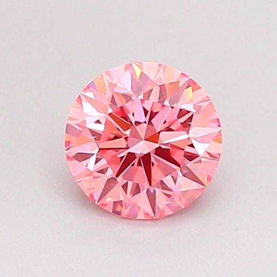 Loose Diamond - ROUND 0.59ct Fancy Vivid Pink VVS1: Loose Diamond - ROUND 0.59ct Fancy Vivid Pink VVS1 Source: This is a real non-mined Diamond that has been grown in a lab Shape: ROUND Carats: 0.59 Color: Fancy Vivid Pink Certification: IGI Video: