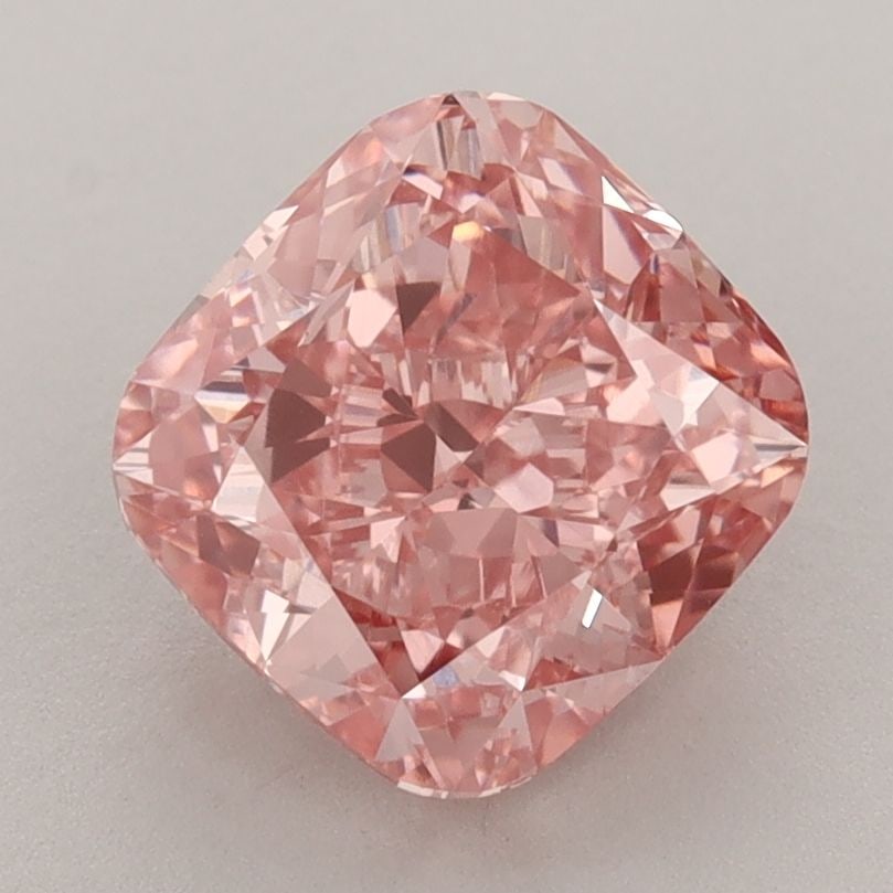 Loose Diamond - CUSHION BRILLIANT 2.62ct Fancy Vivid Pink VVS2: Loose Diamond - CUSHION BRILLIANT 2.62ct Fancy Vivid Pink VVS2 Source: This is a real non-mined Diamond that has been grown in a lab Shape: CUSHION BRILLIANT Carats: 2.62 Color: Fancy Vivid Pink Certi